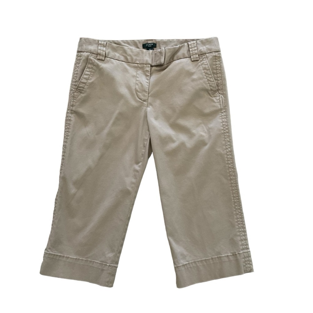 J. CREW Khaki Clam Digger Favorite Fit Pants - Size‎ 6P